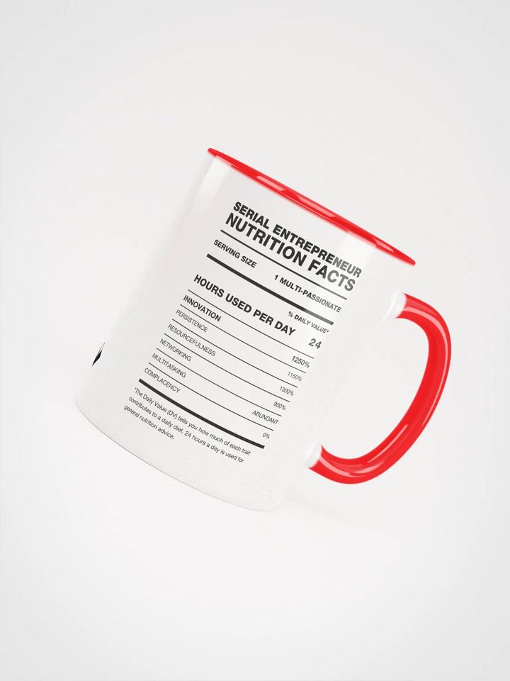 SERIAL ENTREPRENEUR Nutrition Facts Ceramic Mug product image (1)