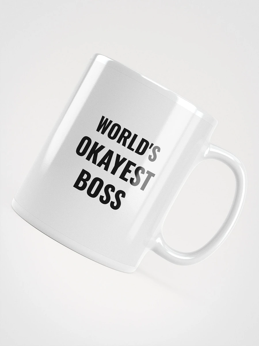 Not the #1 World's Okayest Boss Ceramic Mug - Humorous 11 oz or 15 oz Office Coffee Cup product image (5)