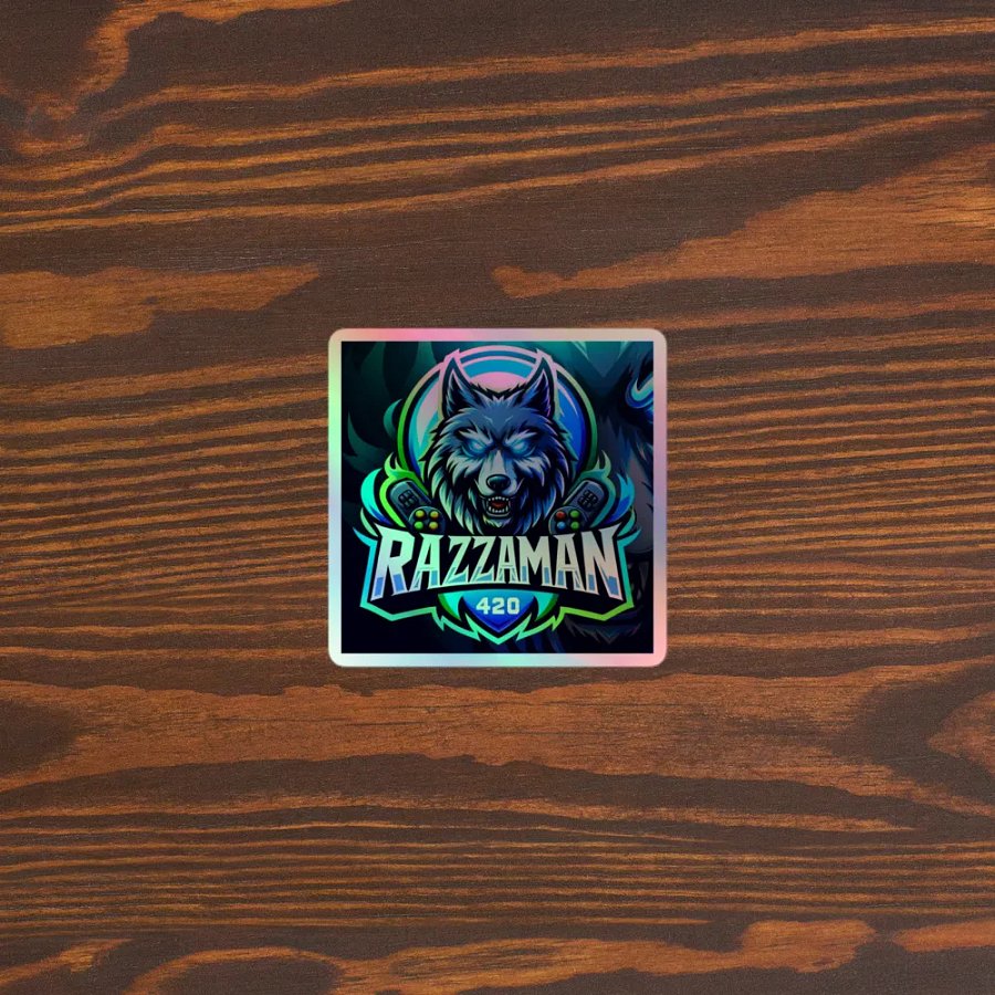 Razzaman420 holographic sticker product image (5)