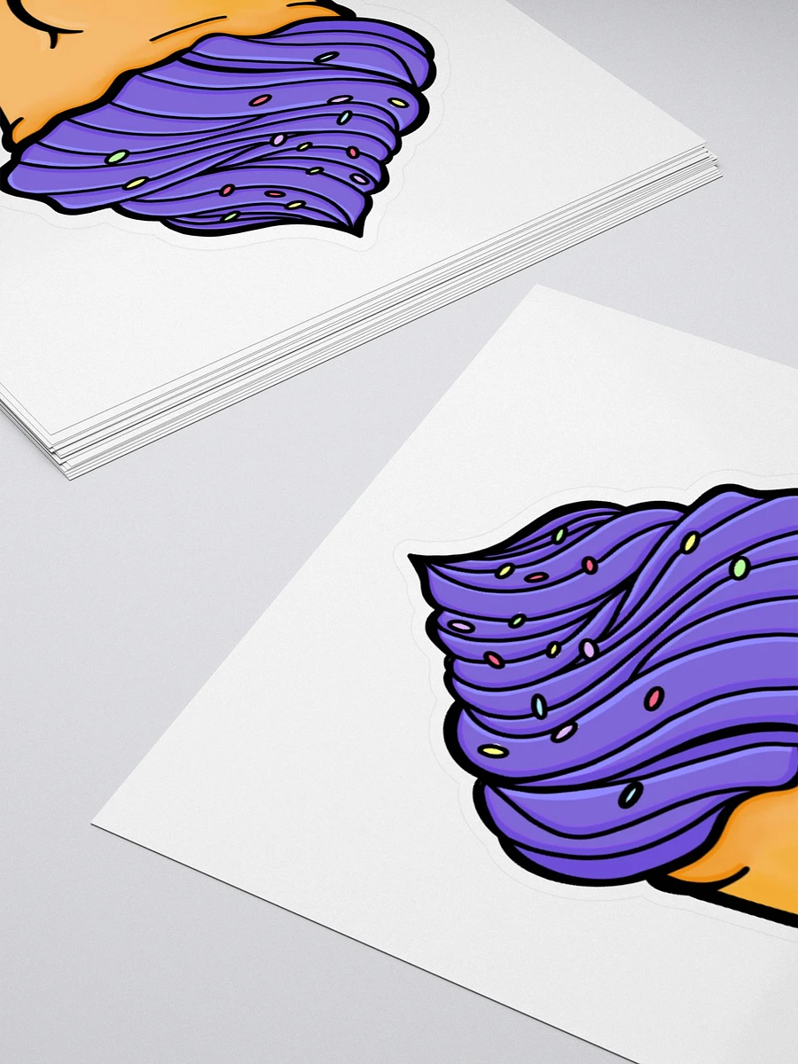 AuronSpectre Cheeky Cupcake Sticker - Purple product image (4)