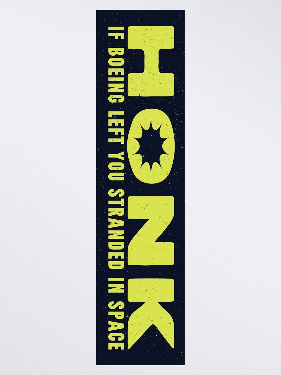 HONK For Boeing Kiss Cut Bumper Sticker product image (3)