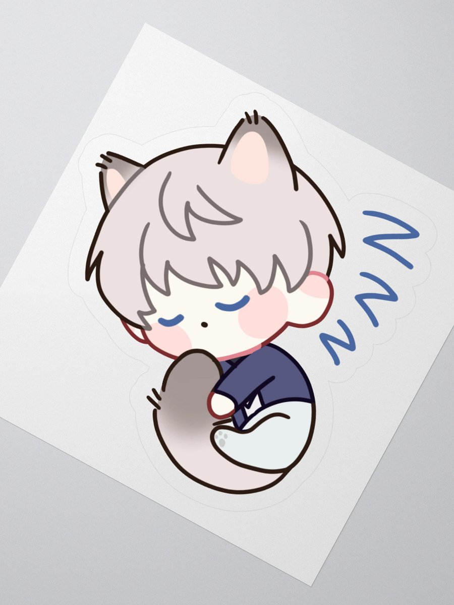 Xavier Sleepy Cat Sticker product image (6)