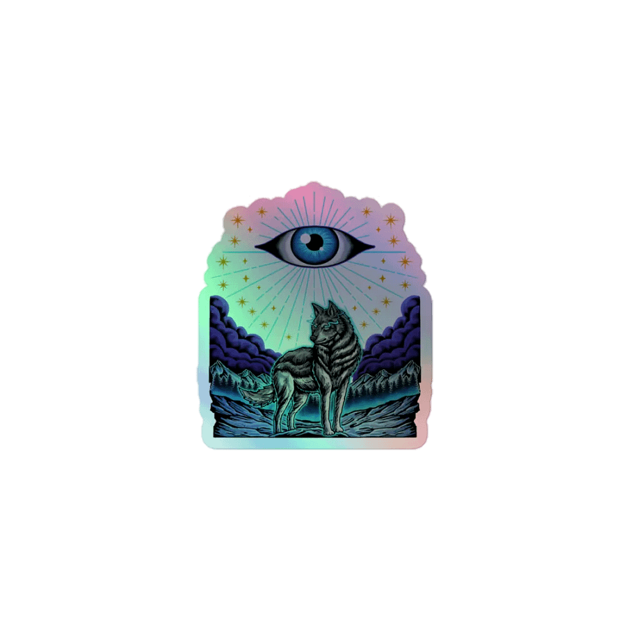 Quixotic Vision Wolf Sky Sticker product image (2)