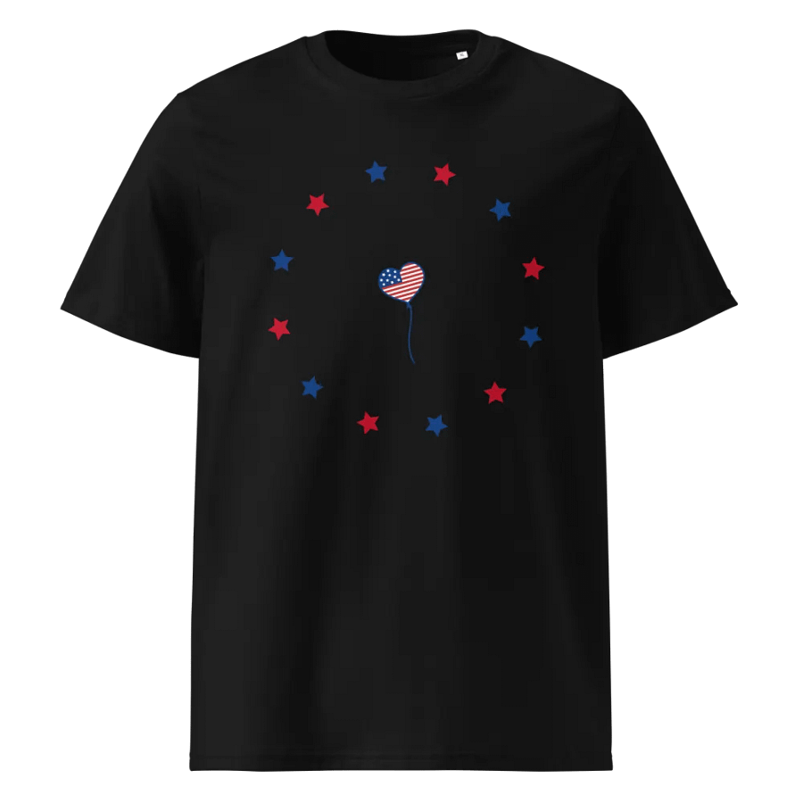 Patriotic USA Flag Design Paddle Racquet T-Shirt product image (1)