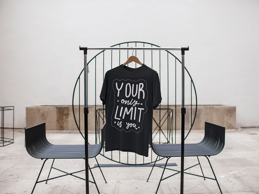 Your Only Limit Is You Black Unisex T-Shirt product image (3)