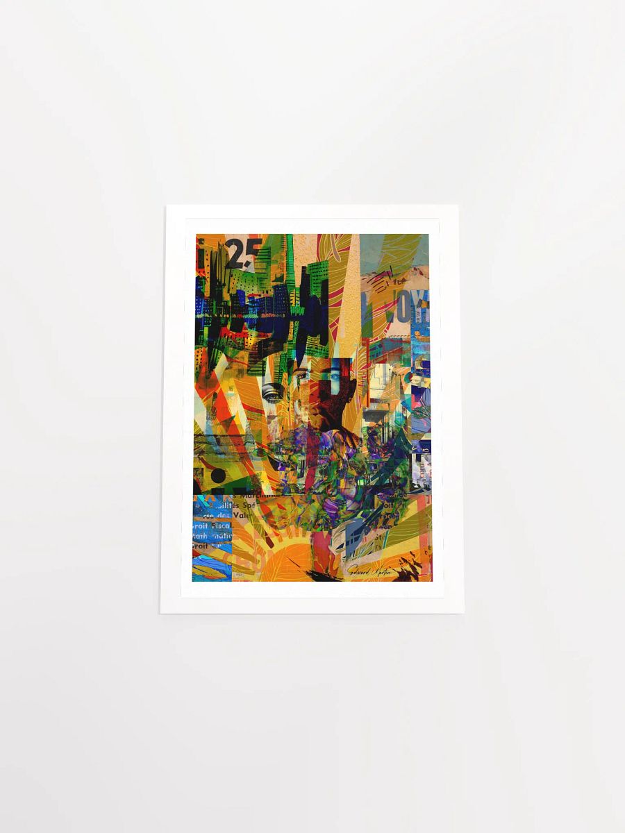 'Shine' by Edward Martin : Mixed Media Collage : Vibrant Matte Poster Print product image (5)