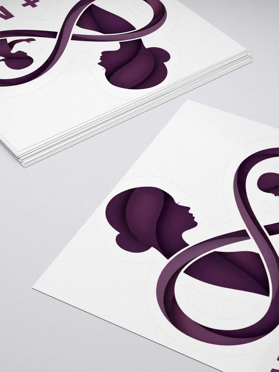 Mom + Me = Infinite Love | Mother's Day Kiss Cut Stickers for Moms & Kids product image (11)
