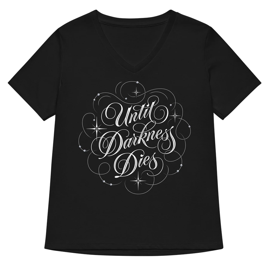 Until Darkness Dies (swirls design) Bella+Canvas Women's Relaxed V-Neck T-Shirt product image (6)