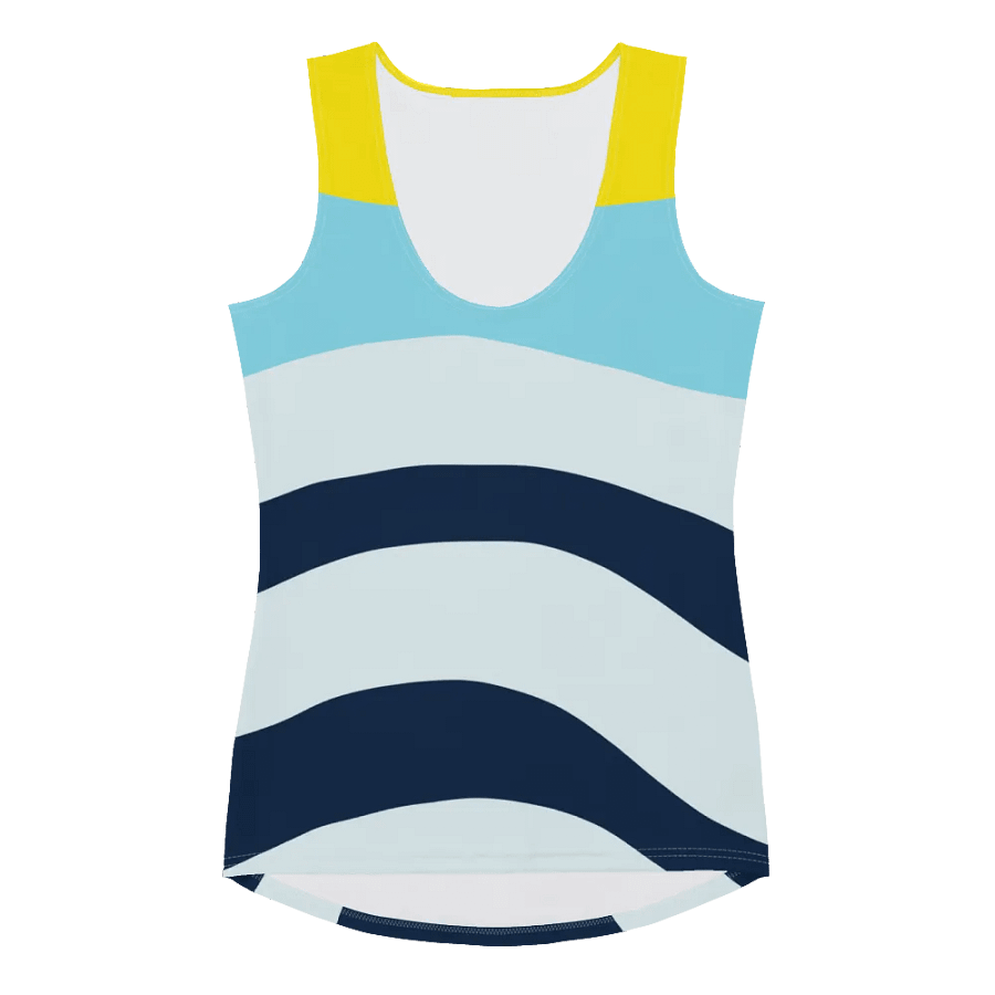 Blue Sunset Waves Women's Tank Top product image (9)
