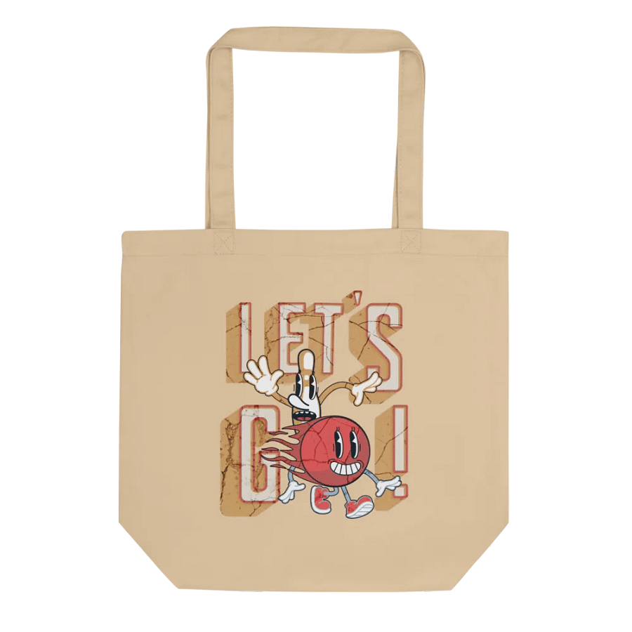 Lets Go Mascot Bowling Eco-Friendly Tote Bag product image (1)