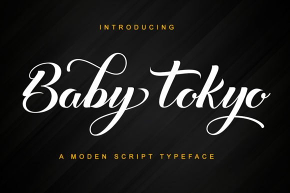 Baby Tokyo | Modern Script Typeface product image (1)