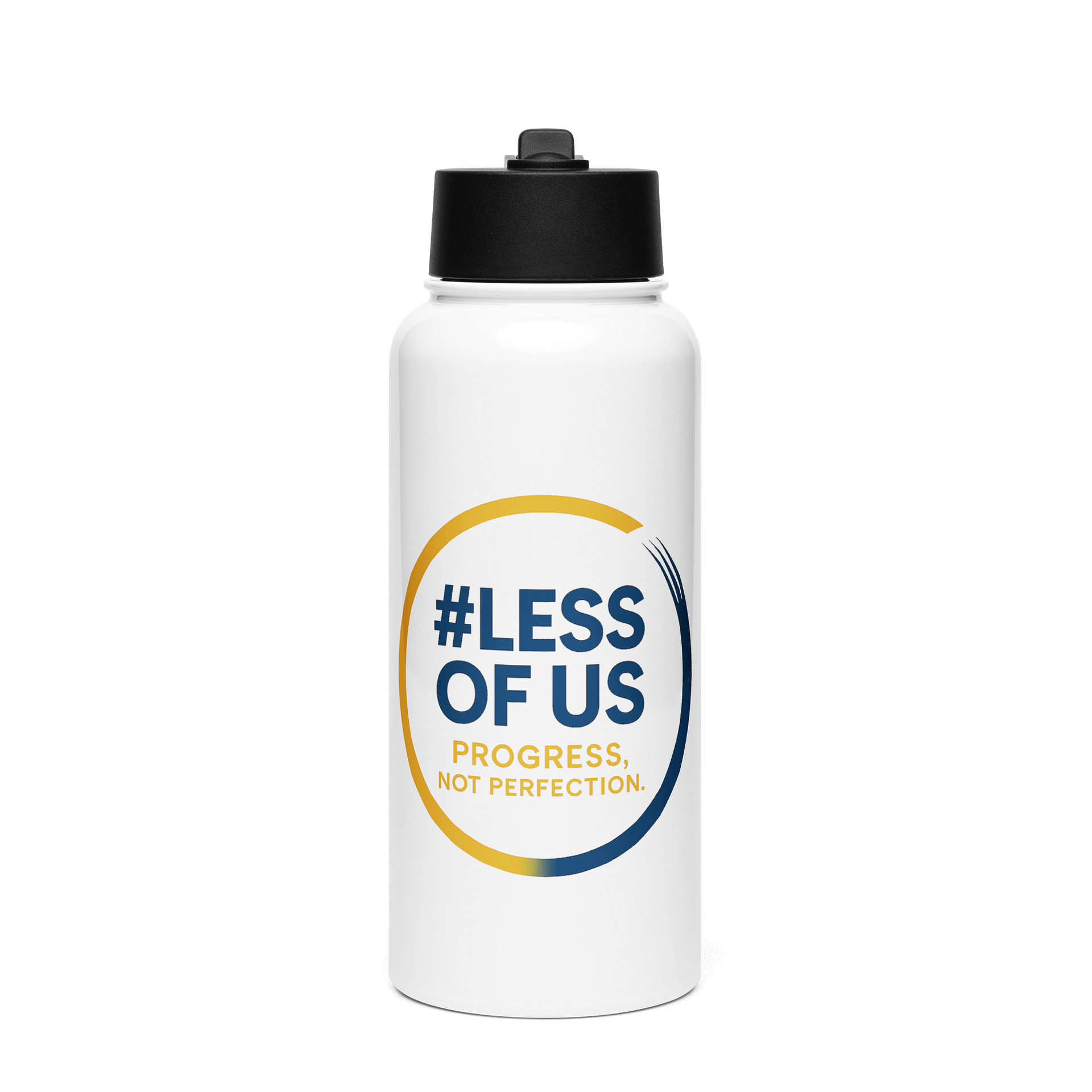 #LessOfUs Insulated Bottle – “Progress in Every Sip” product image (1)