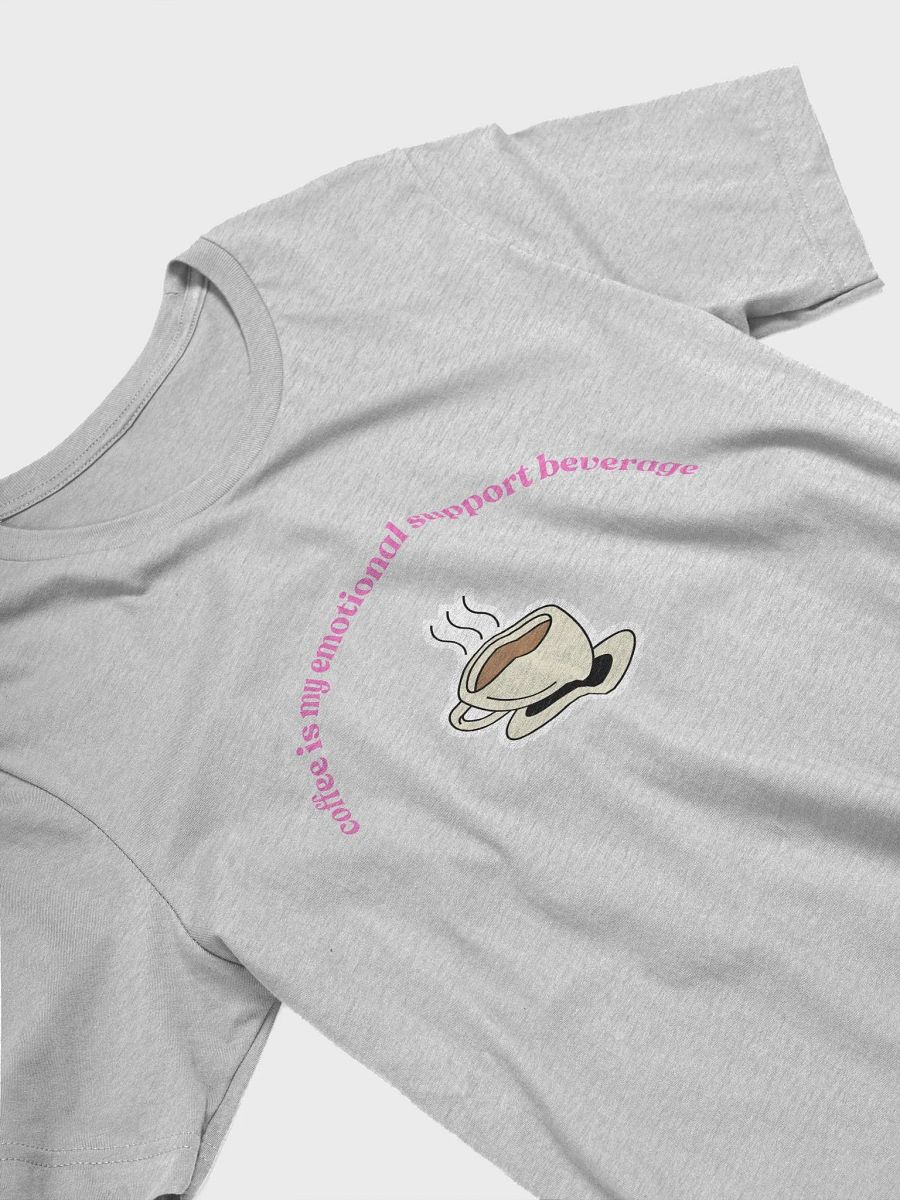 Coffee=Emotional Support T-Shirt (pink) product image (3)