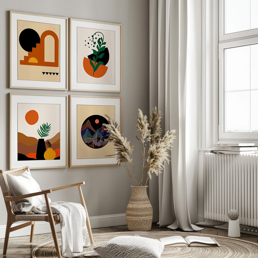 Colorful BOHO Gallery Wall Set of 11 DIGITAL Prints product image (3)