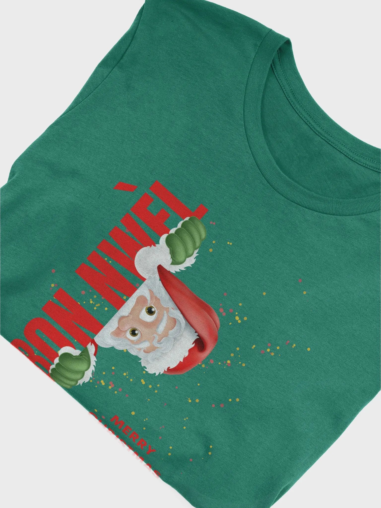 Bon Nwèl Santa Christmas T-Shirt product image (6)