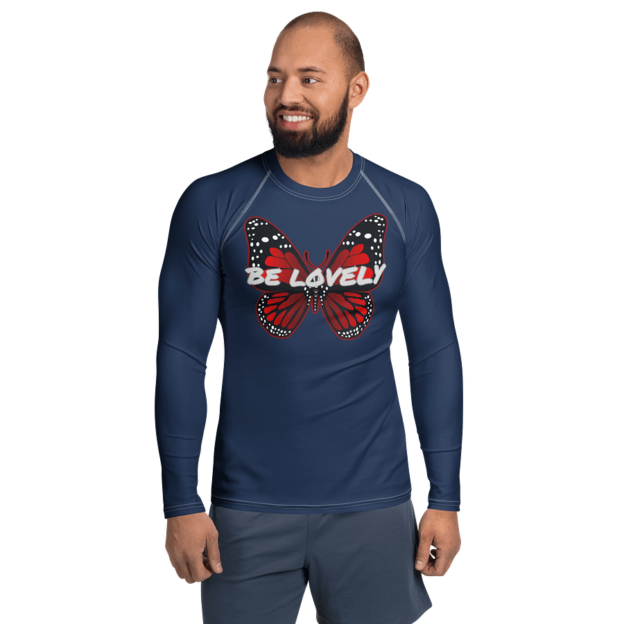 Be Lovely Butterfly Men's Rash Guard product image (1)