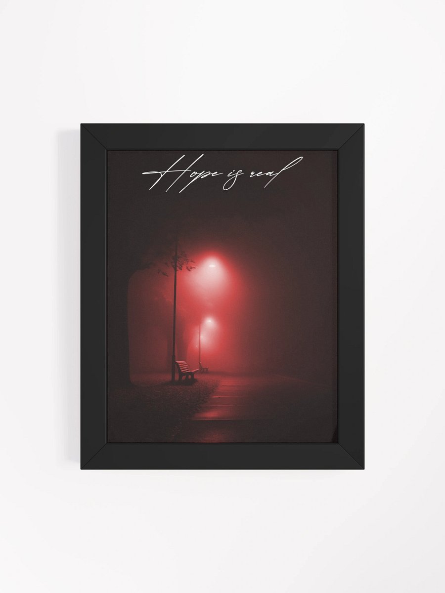 "Hope is Real" Handwritten Framed Poster product image (20)