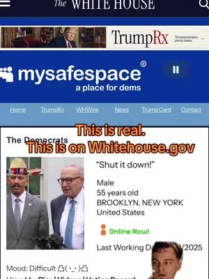 This is real. https://www.whitehouse.gov/mysafespace/ PLEASE SEND HELP for the rest of #america 