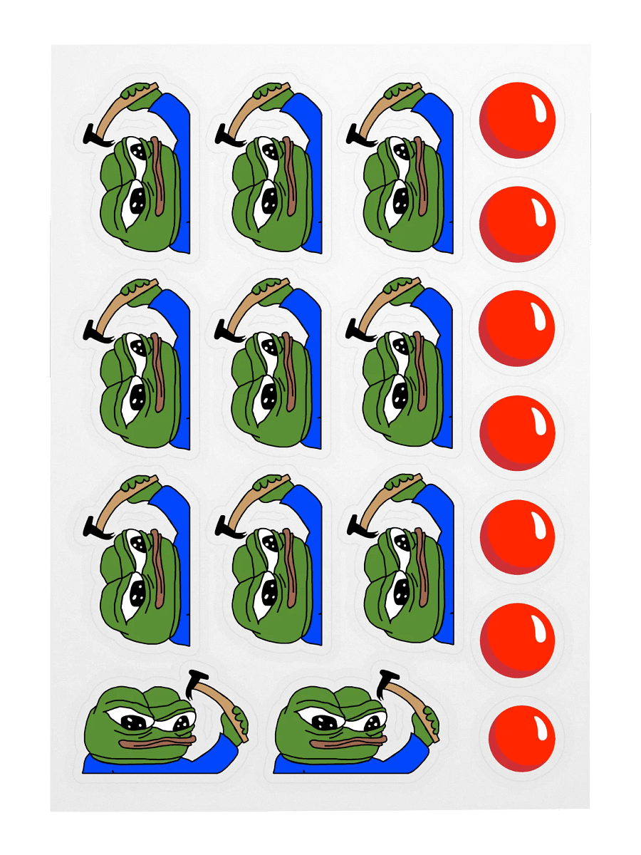 Stickers! - Pepe Hammer Pack! product image (3)