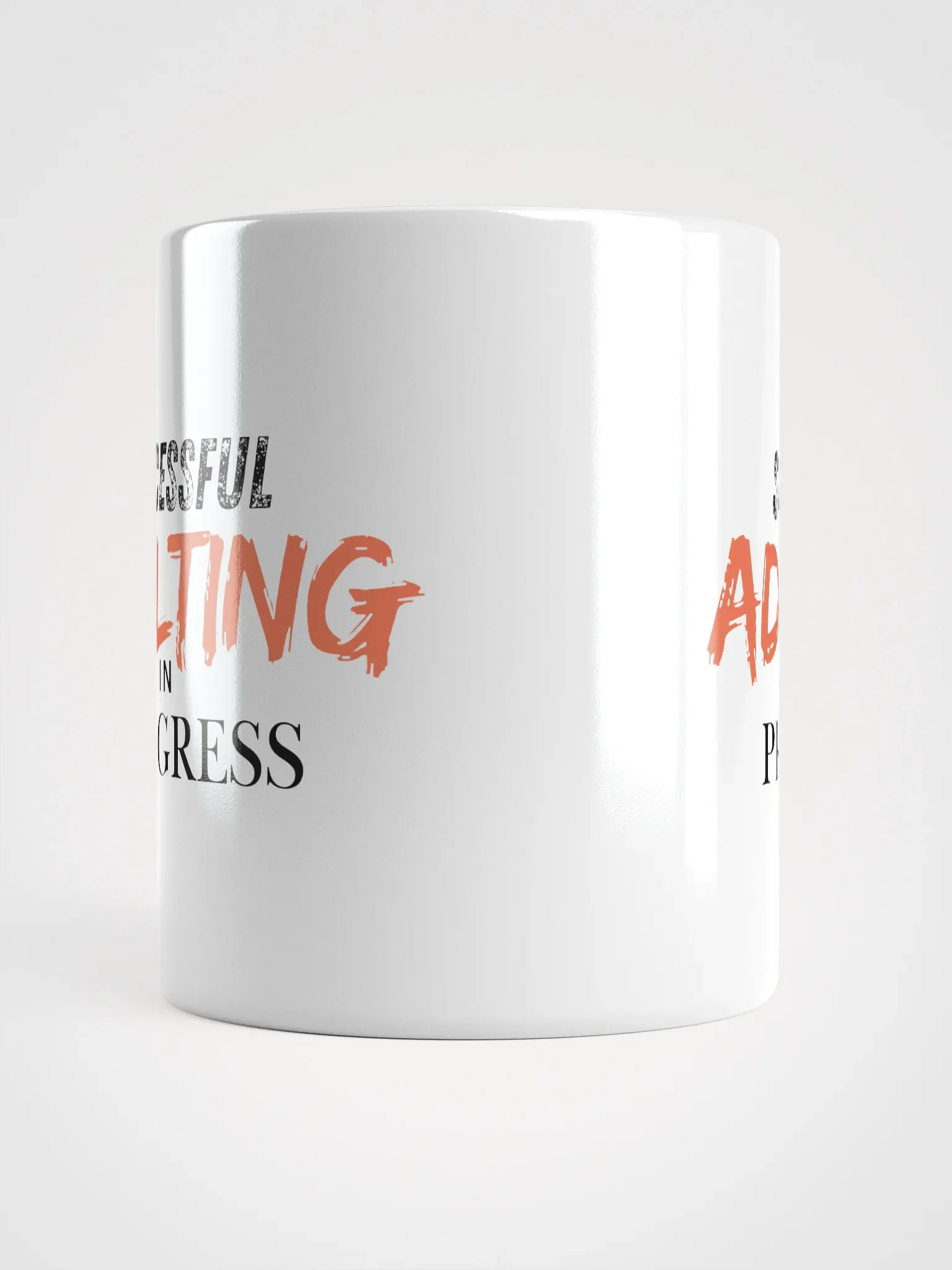 Successful Adulting in Progress Ceramic Mug - Orange product image (5)