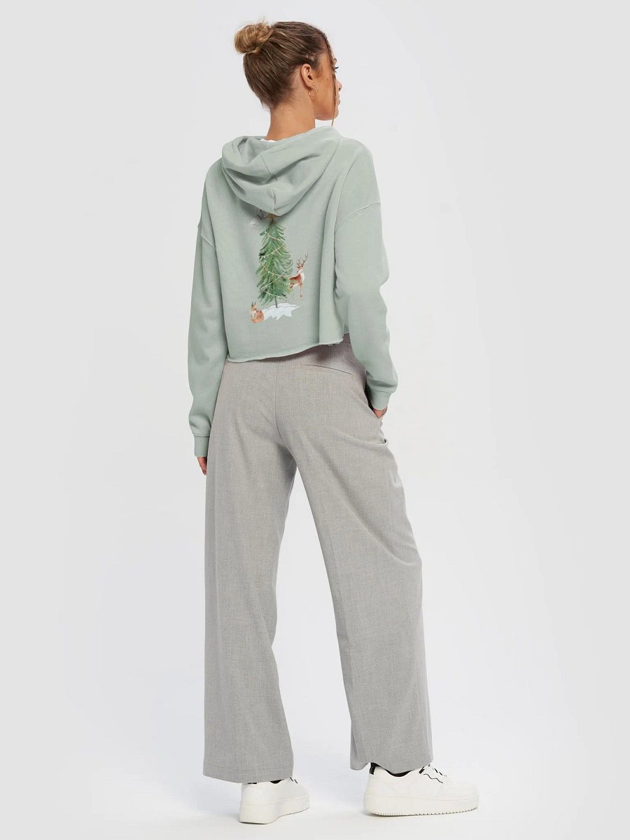 Merry Yule Cropped Hoodie product image (26)