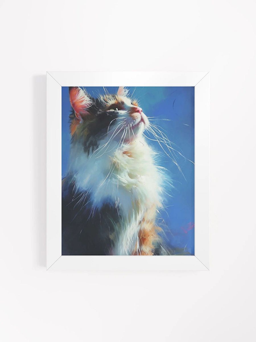 Curious Cat Framed Matte Poster product image (4)