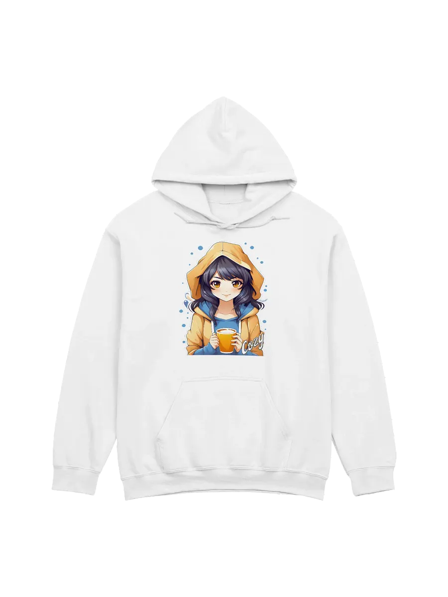 Cozy Kawaii Anime Girl v2 - Gildan Classic Hoodie - Gildan 18500 product image (4)