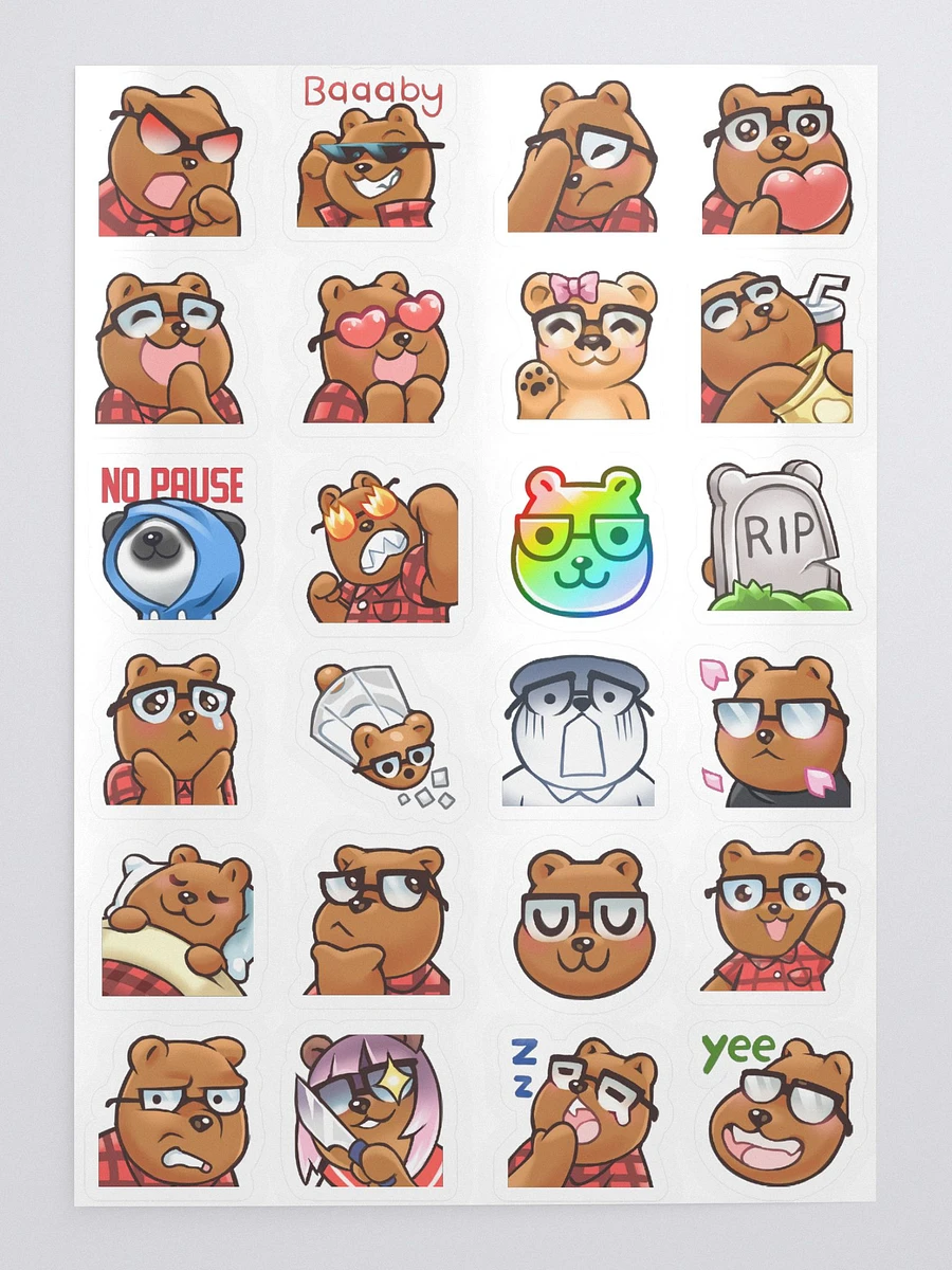 Classic Twitch Emotes Sticker Sheet! product image (1)