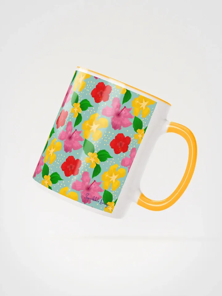 Hibiscus Flower Pattern Mug product image (2)