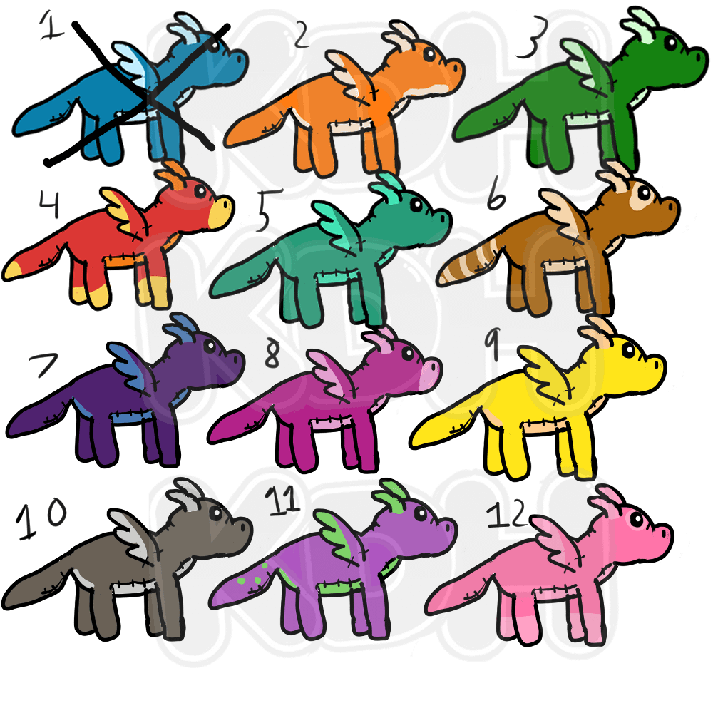 Tiny Ploosh Dragon Adoptable 2 product image (1)