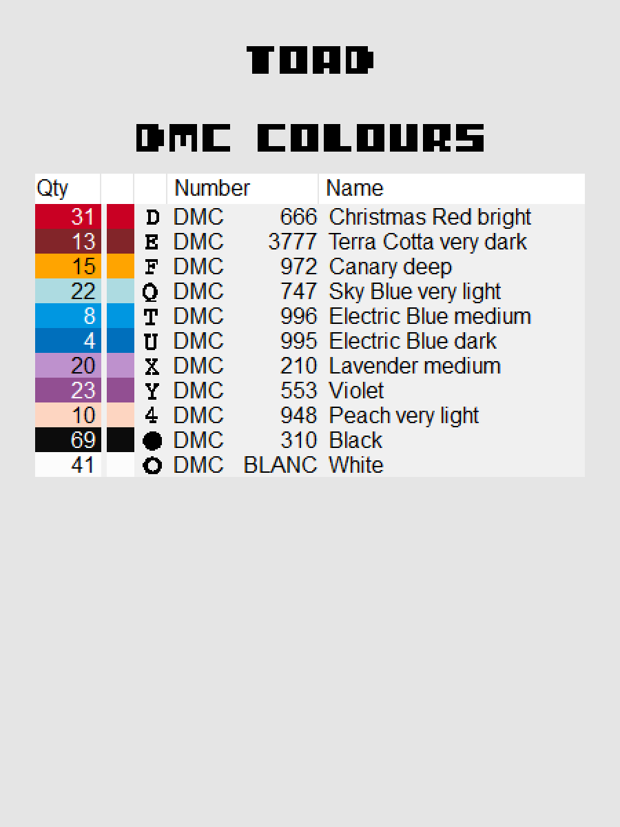 Toad Pixel Art product image (4)
