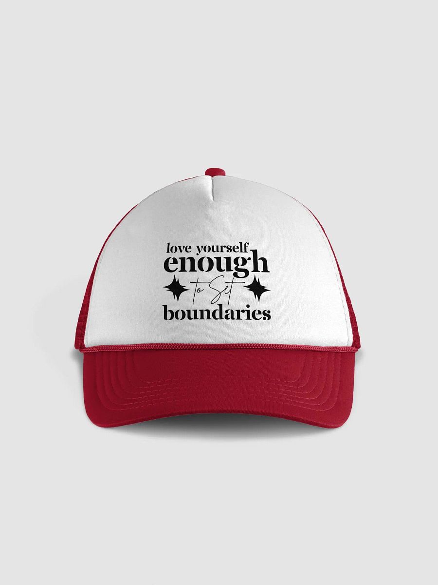 Love Yourself Enough Self Care Former Trucker Hat - Light. product image (3)