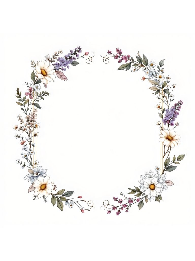 20 Elegant Floral Frames and Borders Clipart Designs, Decorative Frames Set, Floral Illustrations, Soft Pastel Floral Clipart product image (1)