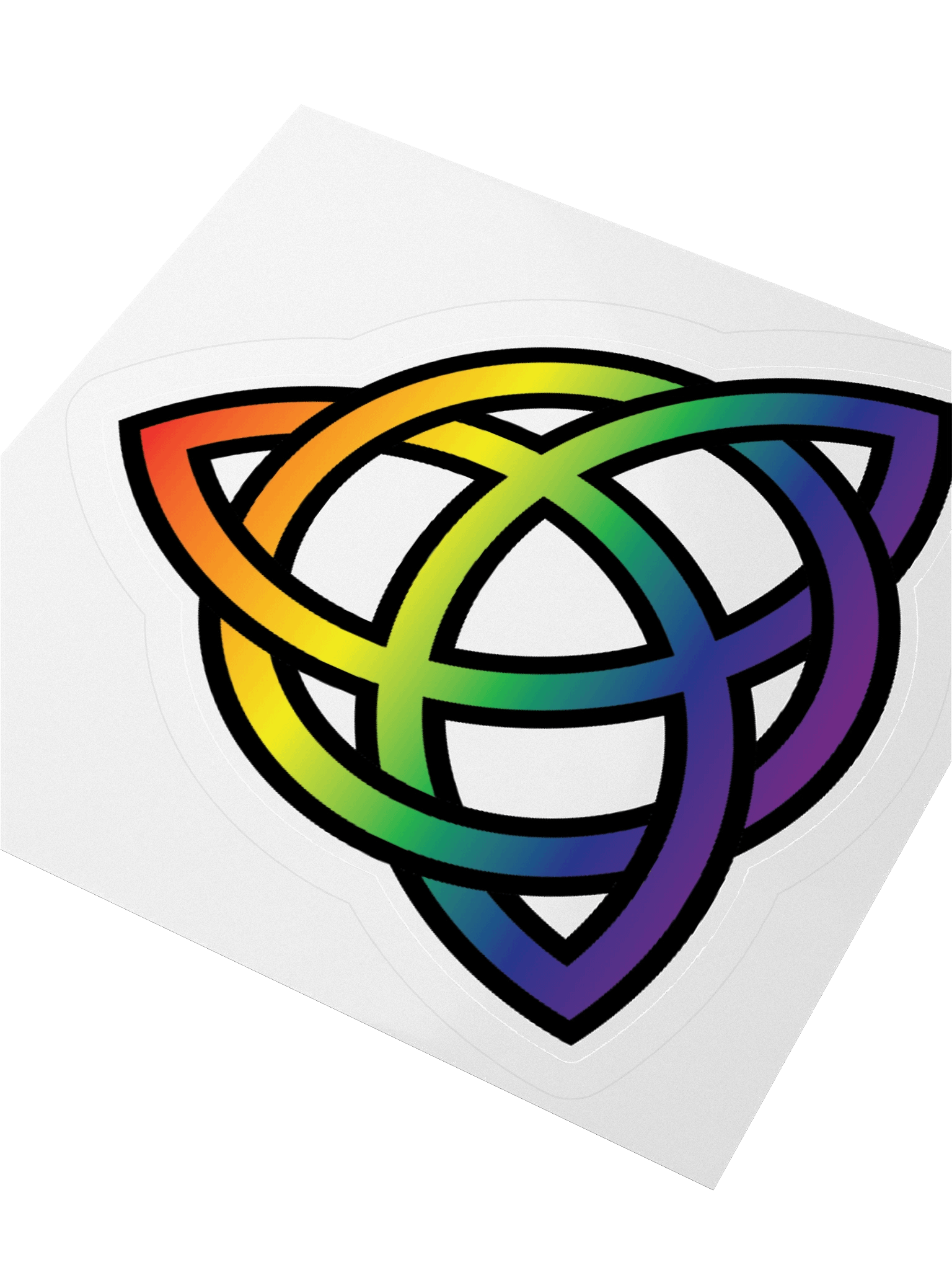 Rainbow Pride Gradient Celtic Knot Sticker product image (8)