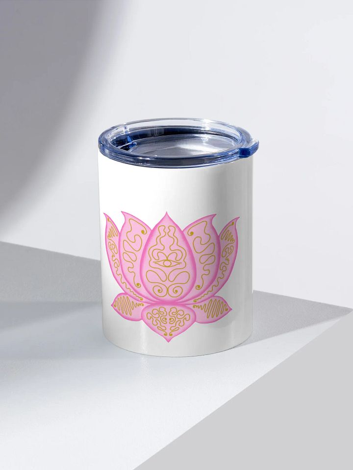 Golden Lotus 10oz Stainless Steel Tumbler product image (2)