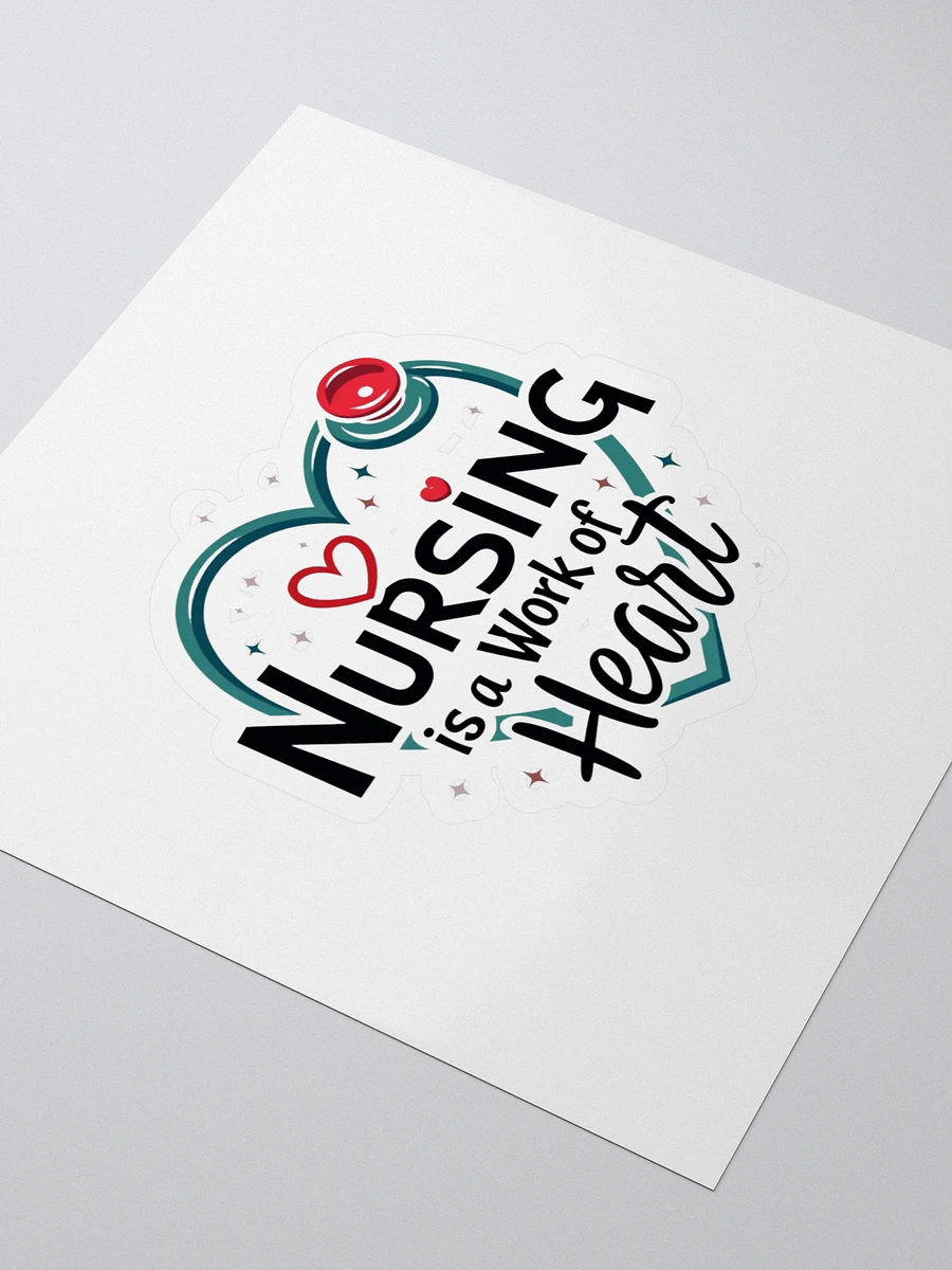 Nursing Heart Kiss Cut Stickers product image (3)