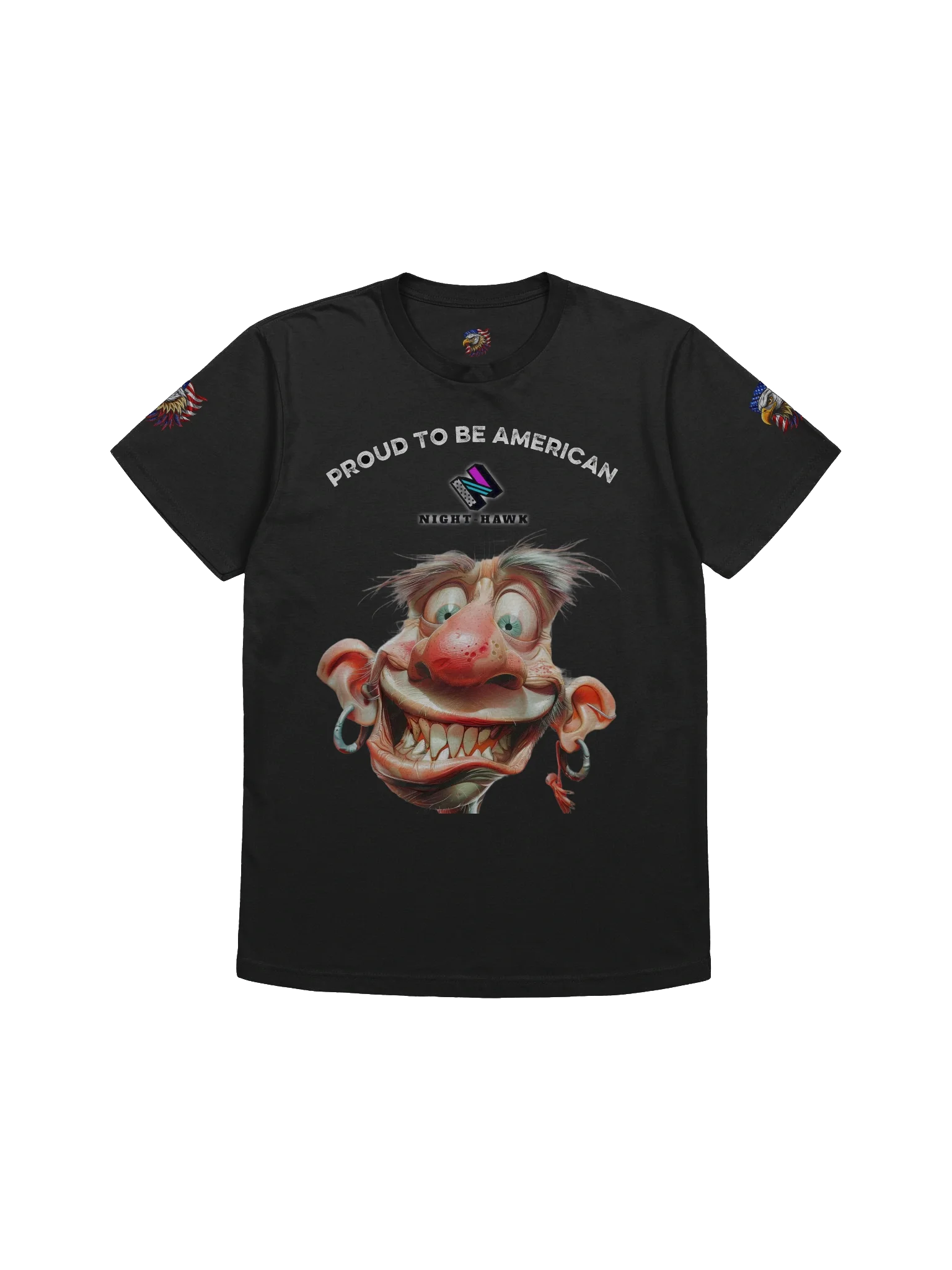 Glowing Night-Hawk Logo T-Shirt product image (3)