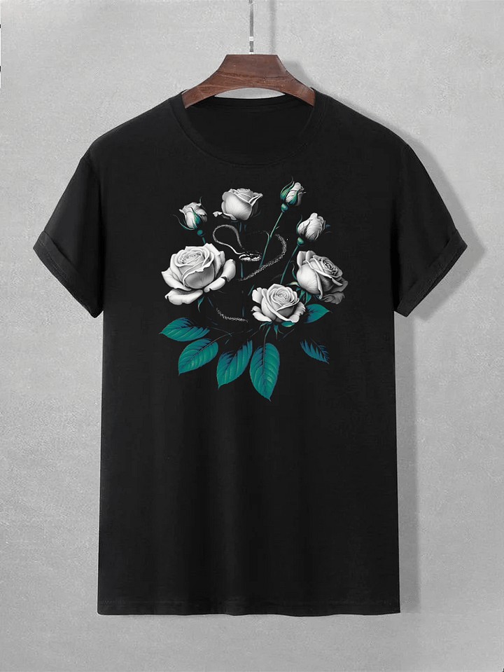 Monochrome Rose Garden Tee product image (1)
