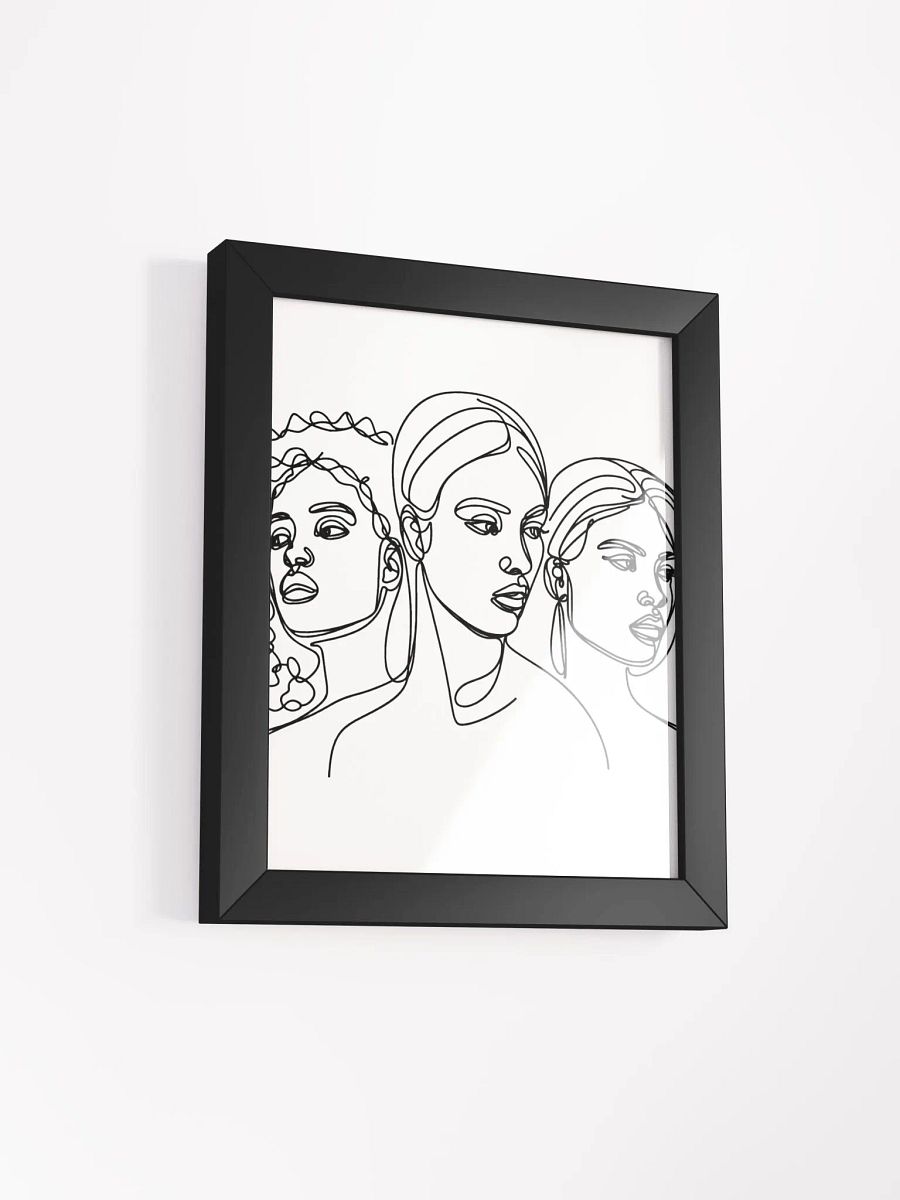 Black Beauty Line Art Framed Poster product image (34)