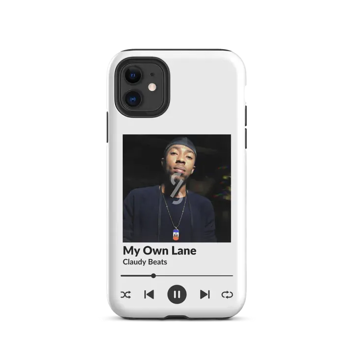 CLAUDY BEATS MY OWN LANE IPHONE® TOUGH CASE product image (2)