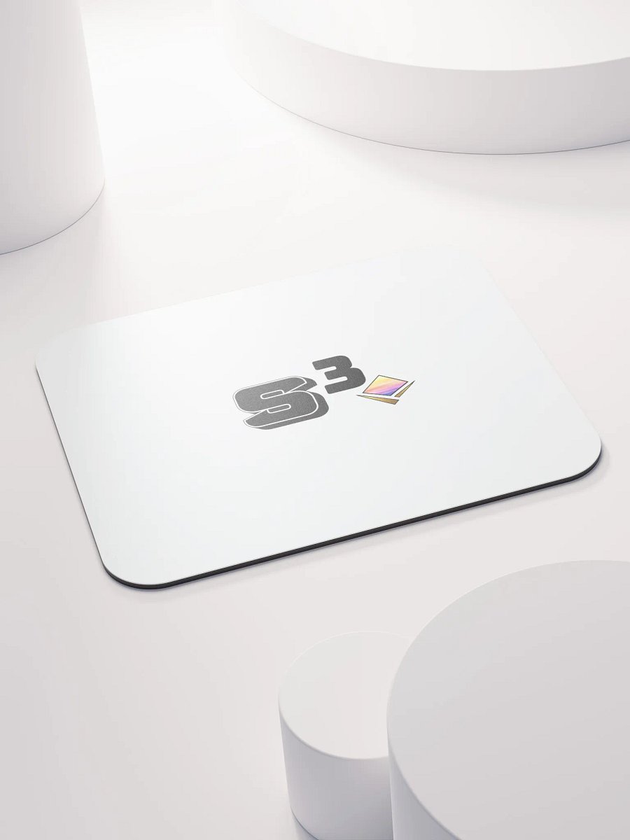 S³ Stripped // All White Mouse Pad product image (4)