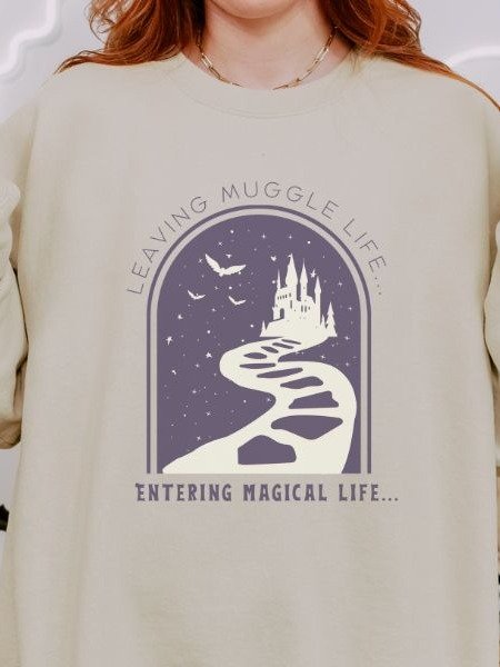 Magical Life Retro Minimalist Fall Sweatshirt product image (4)