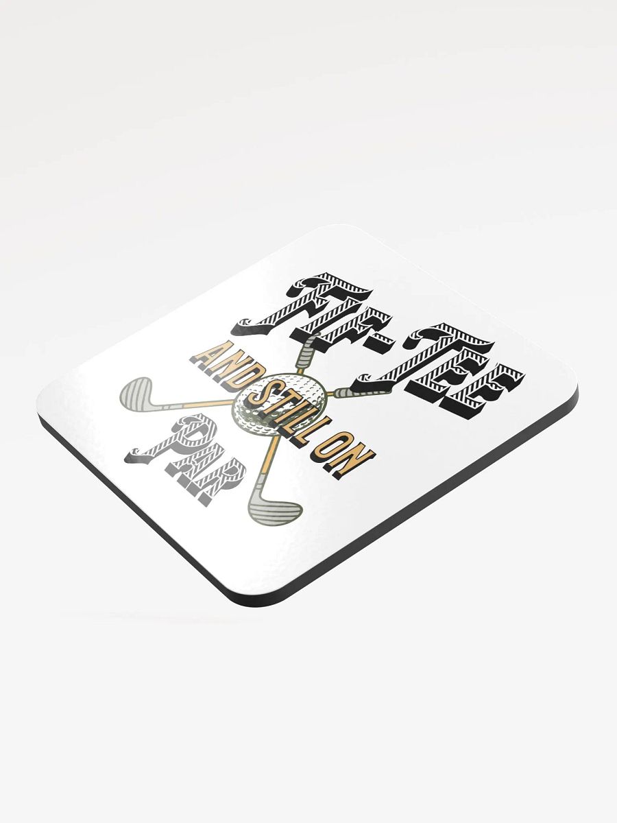 Fif-Tee And Still On Par Golf Time Cork Coaster Set product image (4)