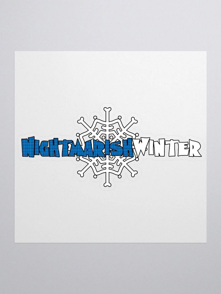 Plaid Snowflake Logo Sticker product image (2)