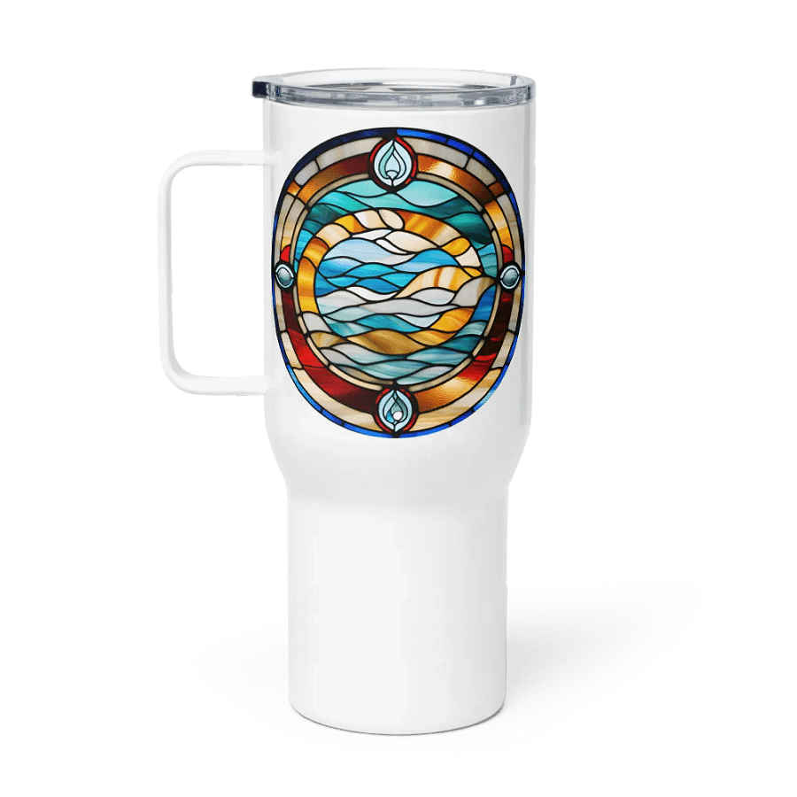 Spiritual Aquarius - Unique Travel Mug Design - Circle Energy product image (1)