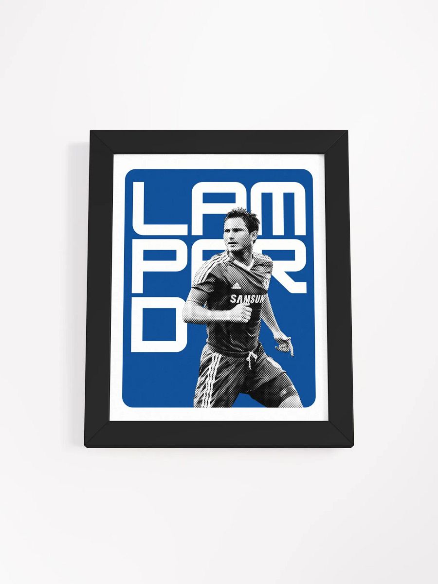 Frank Lampard BW Chelsea Name Art Framed Print product image (3)