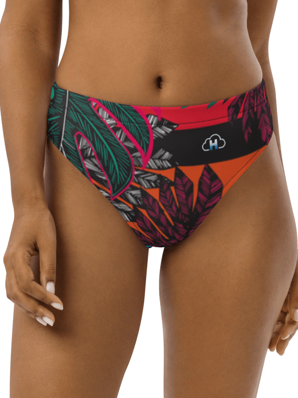 Tropical vision-Recycled High Waisted Bikini Bottom product image (6)