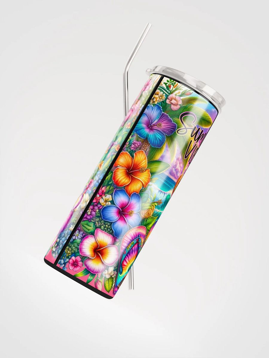 Tropical Highland Cow Summer Vibes Tumbler product image (7)