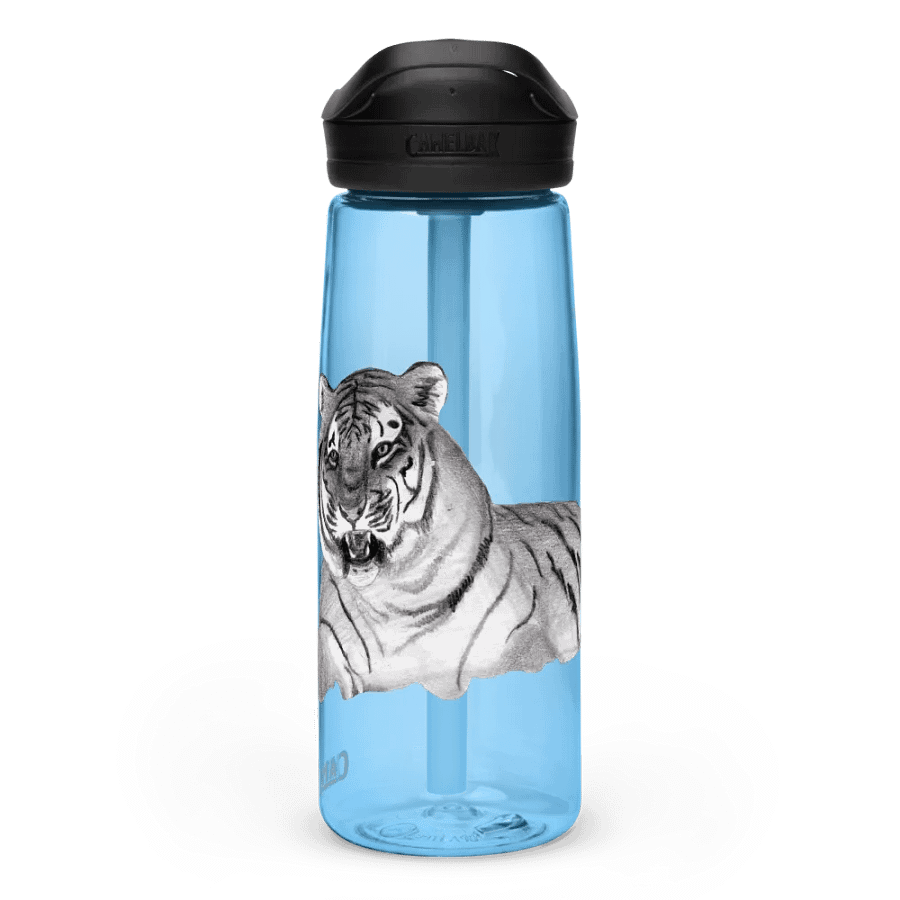 Tiger Drawing Water Bottle Straw product image (60)