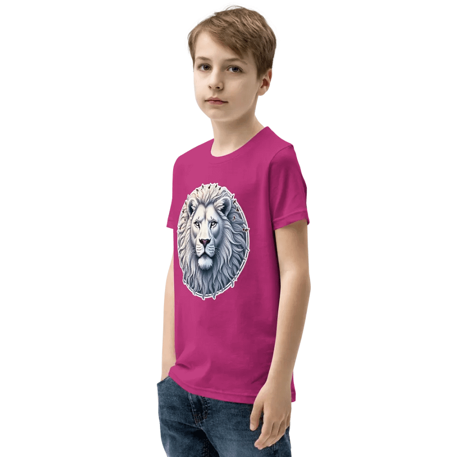 Whimsical White Lion Mane Youth T-Shirt product image (23)